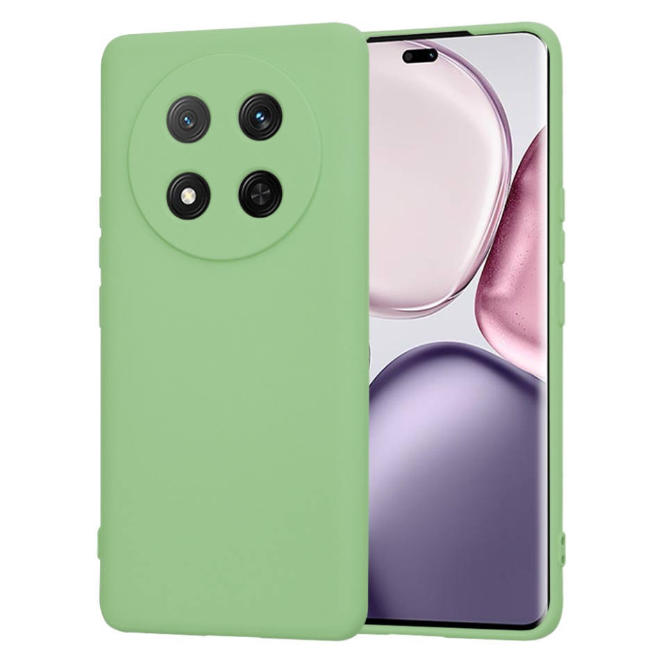 Husa pentru Honor X9c / Magic7 Lite din Silicon Catifelat, Protectie Premium, Skyddar SoftElegance - Verde deschis