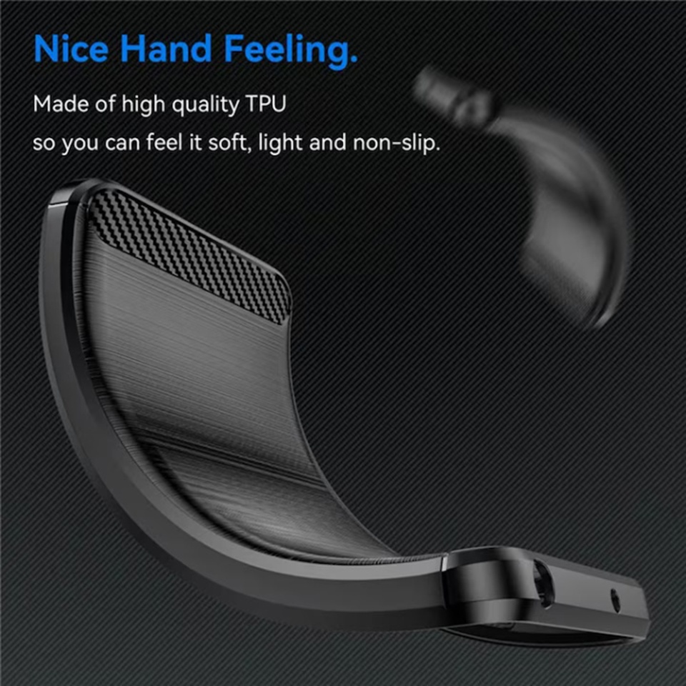 Husa pentru Honor X9c Smart din Silicon Premium, Slim, cu textura Fibra Carbon - Negru - 3 | YEO