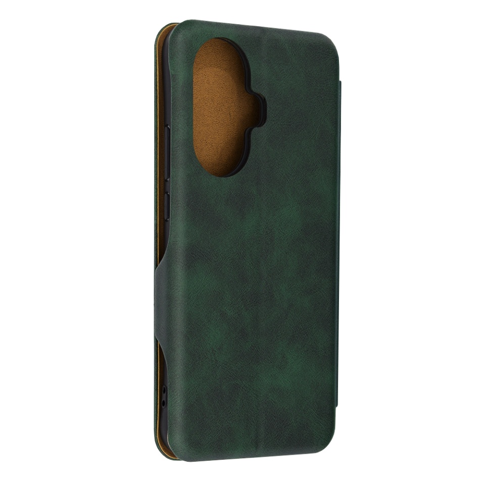 Husa pentru Huawei nova 11 / nova 12s, SKYDDAR INNOVATION, Safe Wallet tip carte din Piele Ecologica, Suport Carduri, Inchidere Magnetica, Verde, set cu sticker - 3 | YEO