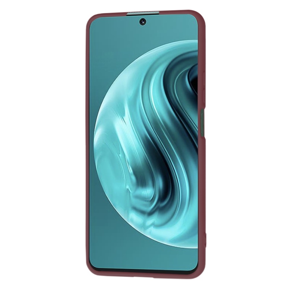 Husa pentru Huawei nova 12i / nova 13i, SKYDDAR INNOVATION, din Silicon Catifelat, SoftElegance, set cu sticker, Bordo - 1 | YEO