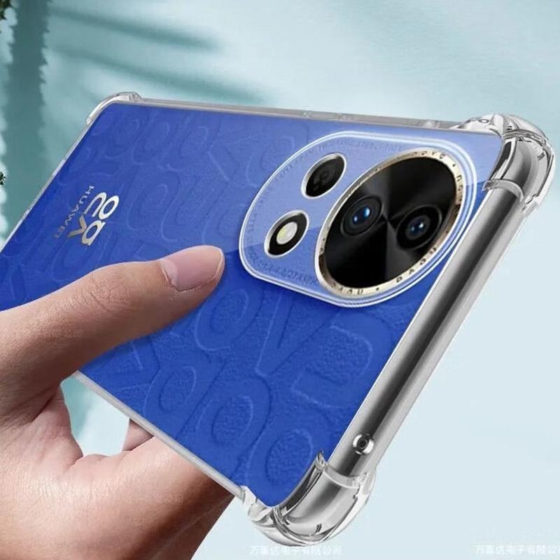 Husa pentru Huawei nova 13 , SKYDDAR INNOVATION, Shockproof Clear din Silicon Slim, Transparenta, set cu sticker - 3 | YEO