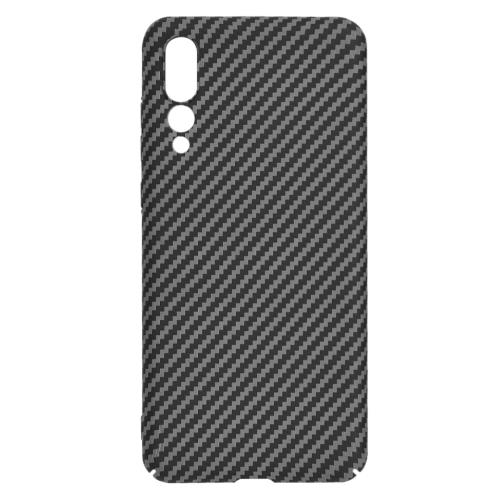 Husa pentru Huawei P20 Pro, Finisaj Premium cu Textura de Carbon, Design Elegant, SKDR CarbonFlex - Negru - 3 | YEO