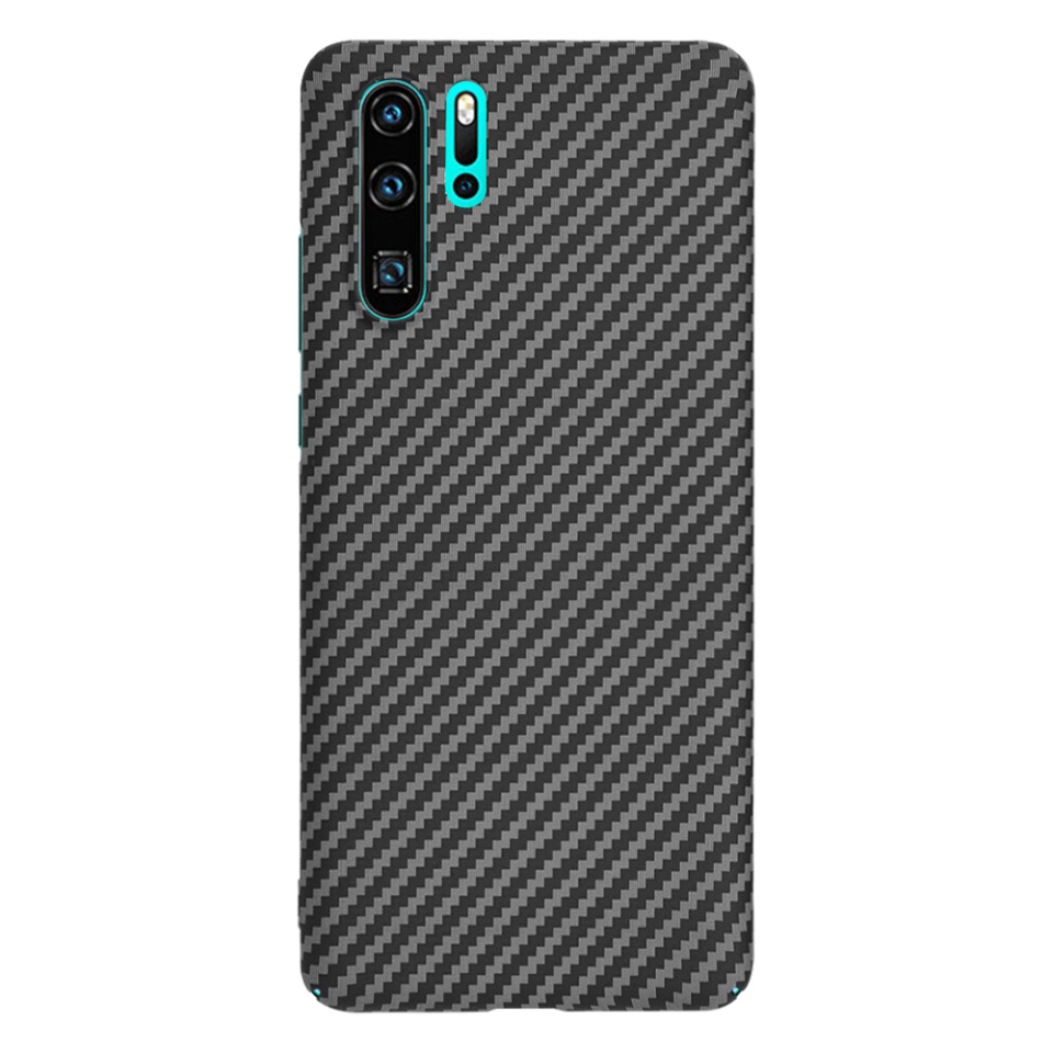 Husa pentru Huawei P30 Pro / P30 Pro New Edition, Finisaj Premium cu Textura de Carbon, Design Elegant, SKDR CarbonFlex - Negru - 2 | YEO