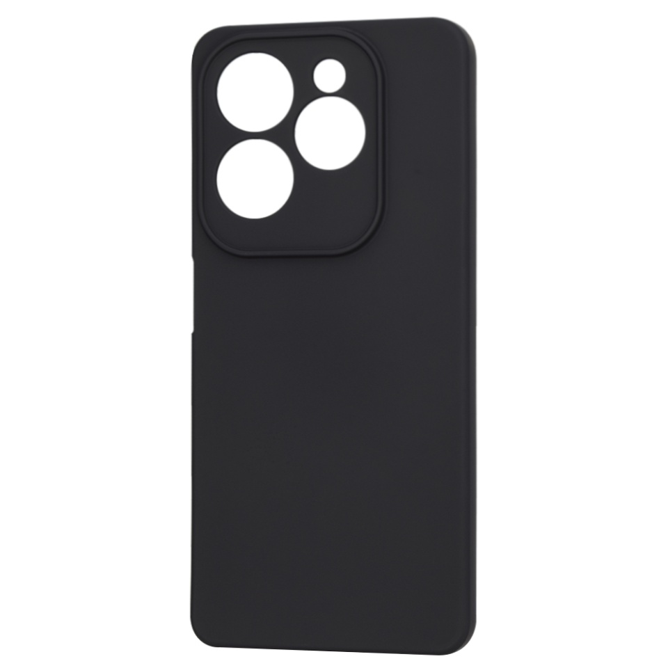 Husa pentru Infinix Hot 40 / Hot 40 Pro din Silicon Catifelat, Protectie Premium, Skyddar SoftElegance - Negru - 3 | YEO