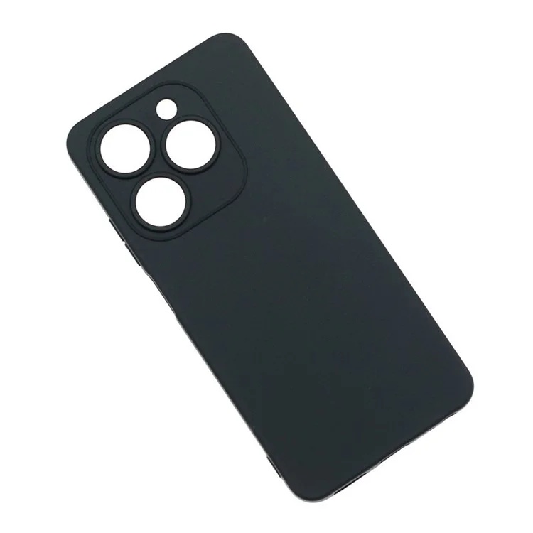 Husa pentru Infinix Smart 8 din Silicon Catifelat, Protectie Premium, Skyddar SoftElegance - Negru - 1 | YEO