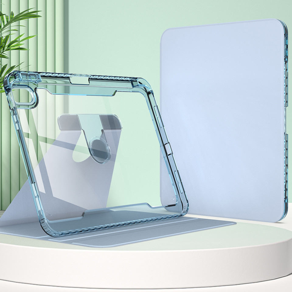 Husa pentru iPad 10 (2022) 10.9 eleganta, SKYDDAR Crystal Edge 360° - Bleu - 2 | YEO