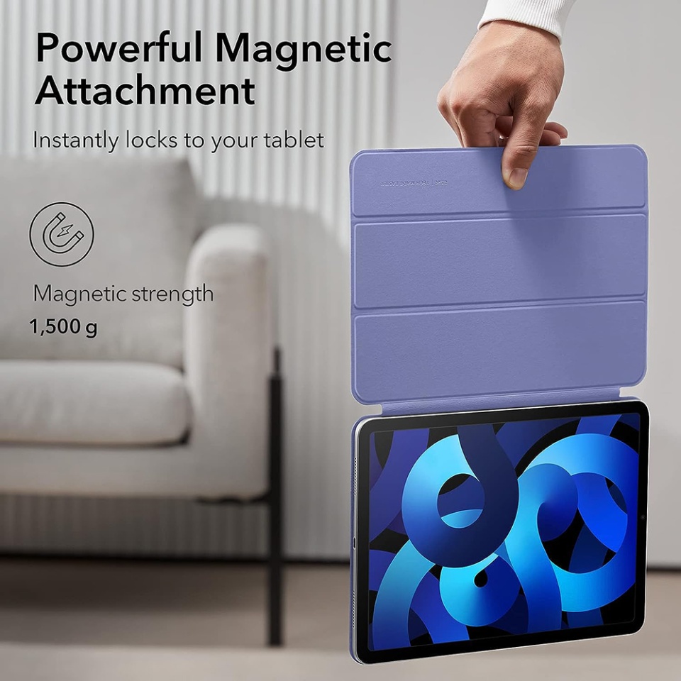 Husa pentru iPad Pro 11 2018 / Air 4 / 5 / 11 (2020/2022/2024), tip Carte, Rebound Magnetic ESR - Mov - 1 | YEO