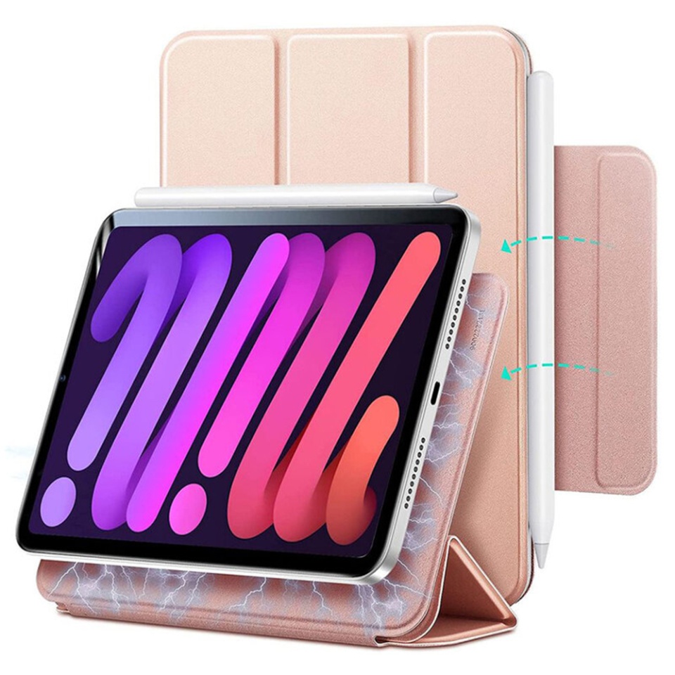 Husa pentru iPad Pro 11 2018 / Air 4 / 5 / 11 (2020/2022/2024), tip Carte, Rebound Magnetic ESR - Roz