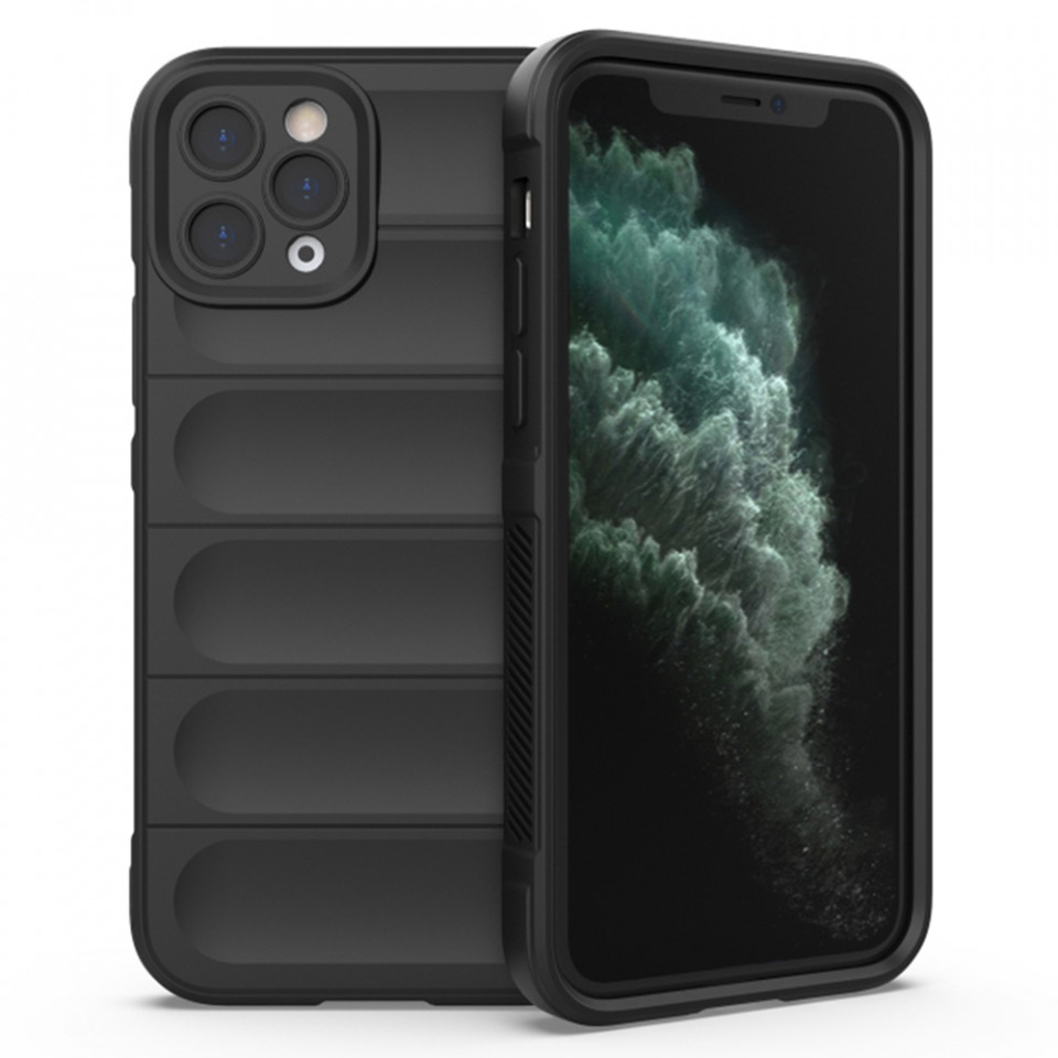 Husa pentru iPhone 11 Pro eleganta, din silicon mat, SKDR Vogue - Mov