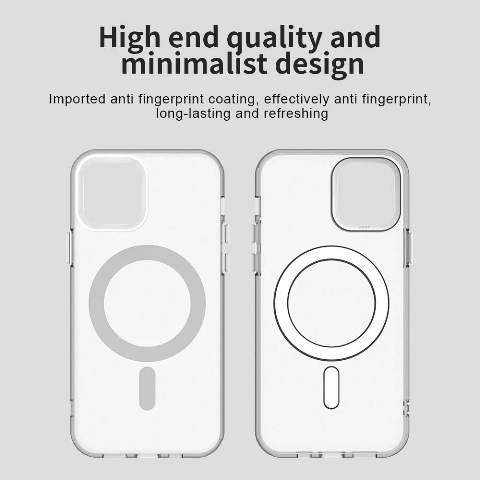 Husa pentru iPhone 12 / 12 Pro, SKYDDAR INOVATION, CandyCase, Magsafe, set cu sticker, Alb - 3 | YEO