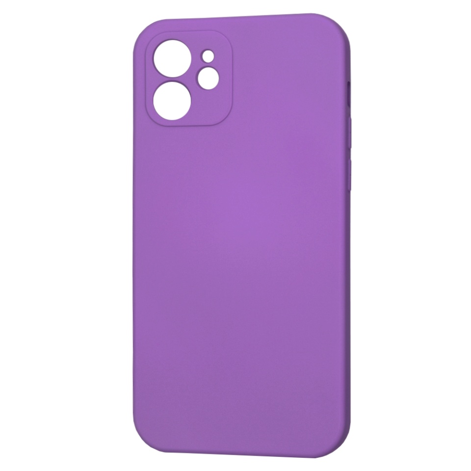 Husa pentru iPhone 12 din Silicon Catifelat, Protectie Premium, Skyddar SoftElegance MagSafe - Mov - 1 | YEO