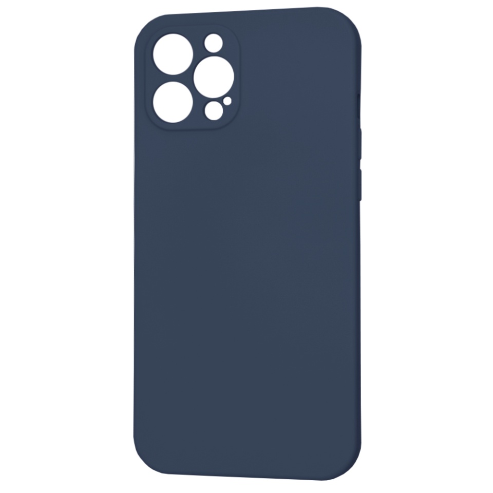 Husa pentru iPhone 12 Pro Max din Silicon Catifelat, Protectie Premium, Skyddar SoftElegance MagSafe - Bleumarin - 1 | YEO