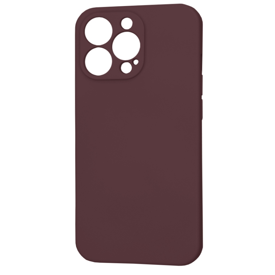 Husa pentru iPhone 13 Pro din Silicon Catifelat, Protectie Premium, Skyddar SoftElegance MagSafe - Bordo - 2 | YEO