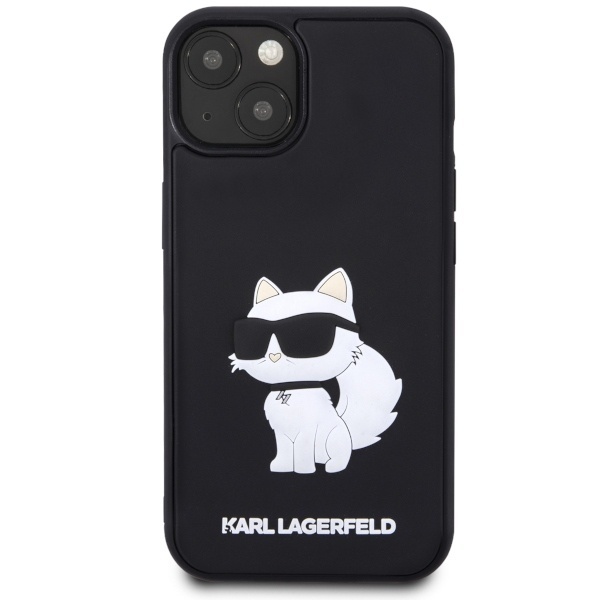 Husa pentru iPhone 14 Plus, 3D Design, Karl Lagerfeld, Negru - 2 | YEO