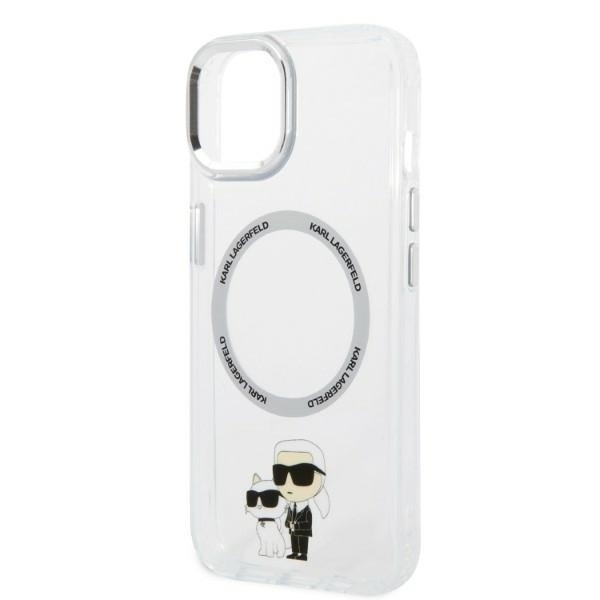 Husa pentru iPhone 14 Plus, Karl Lagerfeld, Hardcase MagSafe, Transparenta - 1 | YEO