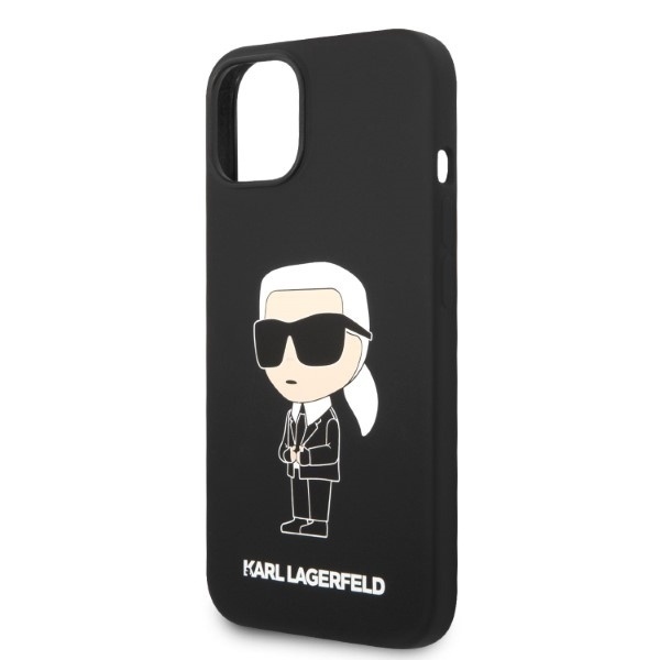 Husa pentru iPhone 14 Plus, Silicone, Karl Lagerfeld, Negru - 1 | YEO