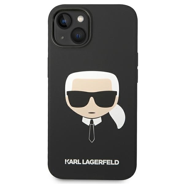 Husa pentru iPhone 14 Plus, Silicone MagSafe, Karl Lagerfeld - Negru - 2 | YEO