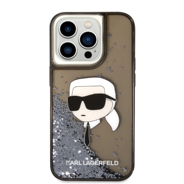 Husa pentru iPhone 14 Pro, Hardcase Glitter, Karl Lagerfeld, Negru - 2 | YEO
