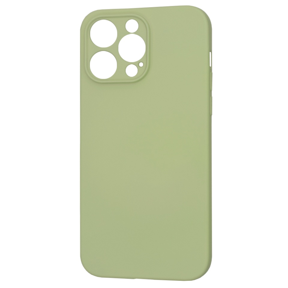 Husa pentru iPhone 14 Pro Max din Silicon Catifelat, Protectie Premium, Skyddar SoftElegance - Verde - 3 | YEO