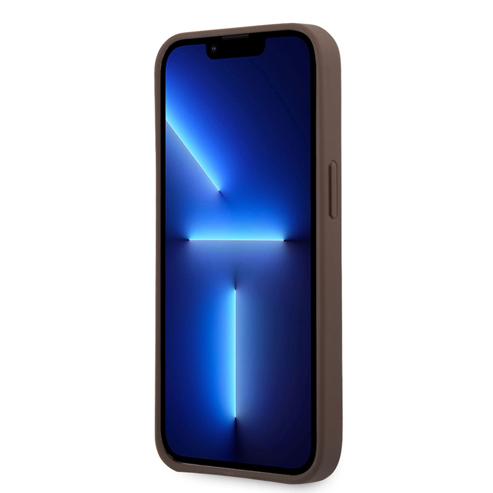 Husa pentru iPhone 14 Pro Max, Guess Hardcase 4G Big Metal Logo, Protectie Slim, Compatibila, Maro - 1 | YEO