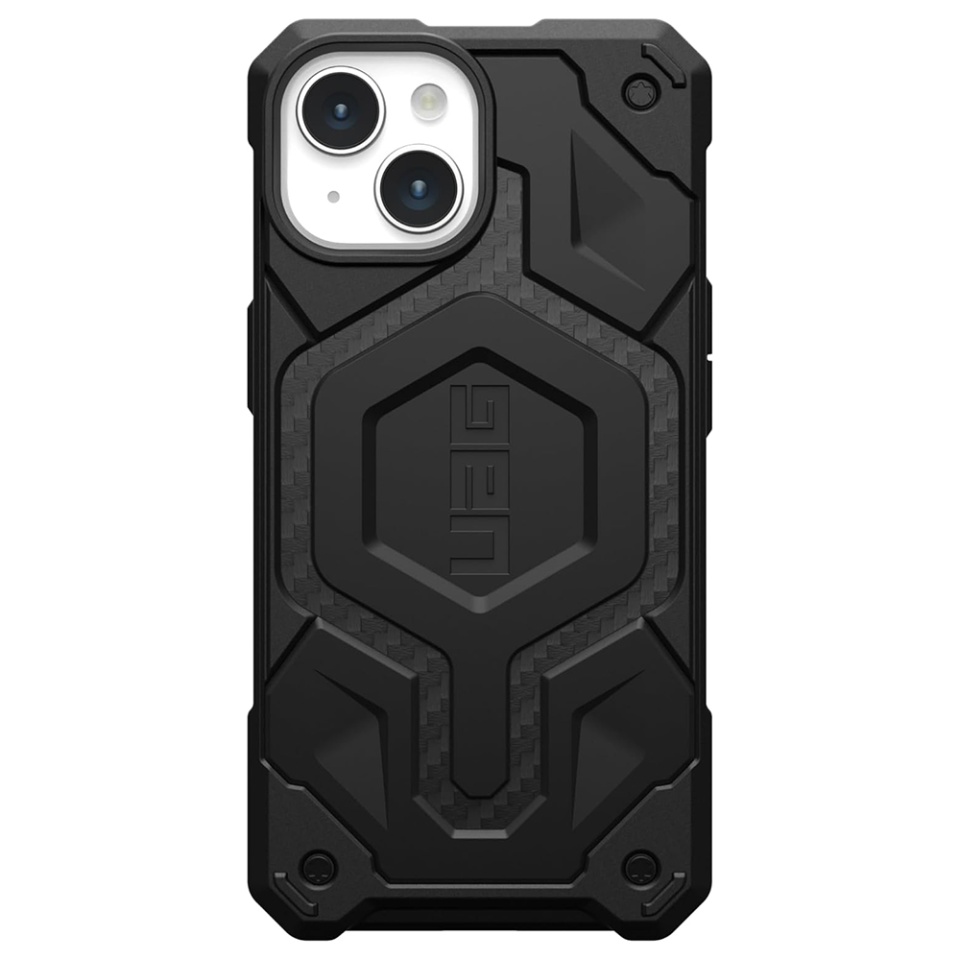 Husa pentru iPhone 15, Monarch Pro MagSafe, UAG - Carbon Fiber - 1 | YEO