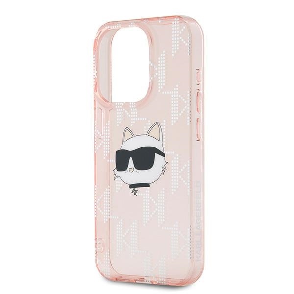 Husa pentru iPhone 15 Pro IML Luxury, Karl Lagerfeld - Roz - 1 | YEO