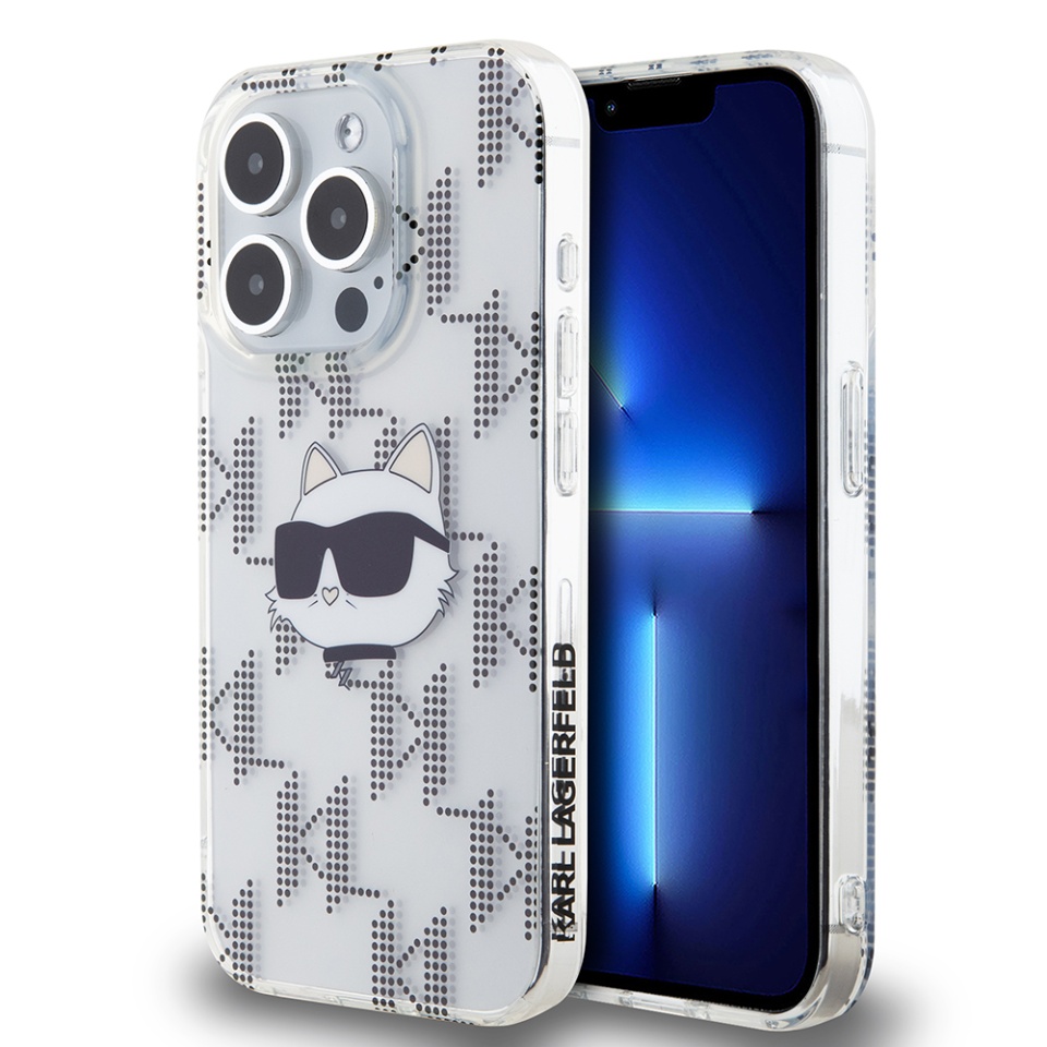 Husa pentru iPhone 15 Pro IML Luxury, Karl Lagerfeld - Transparenta