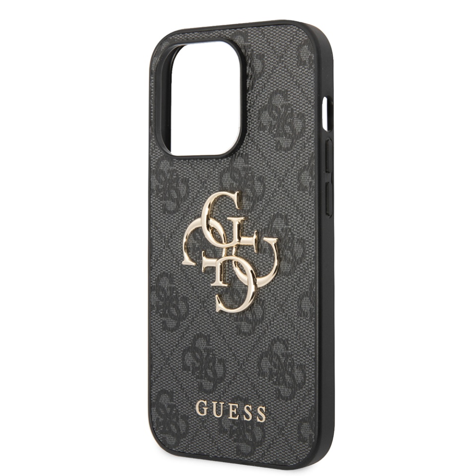 Husa pentru iPhone 15 Pro Max, Guess Hardcase 4G Big Metal Logo, Protectie Slim, Compatibila, Gri - 3 | YEO