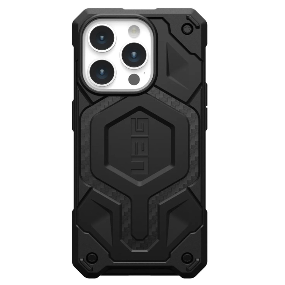 Husa pentru iPhone 15 Pro Max, Monarch Pro MagSafe, UAG - Carbon Fiber - 1 | YEO