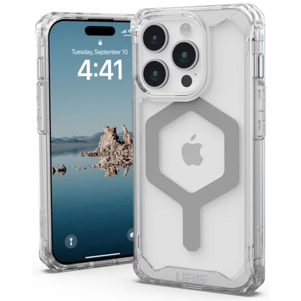Husa pentru iPhone 15 Pro, Plyo Pro, UAG - Argintiu - 1 | YEO