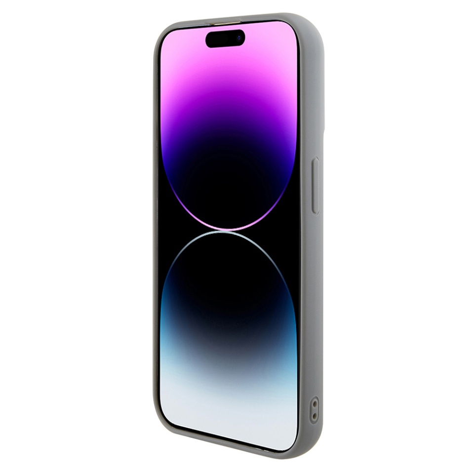 Husa pentru iPhone 15 Pro, Sequin Script Metal, Guess - Argintiu - 1 | YEO