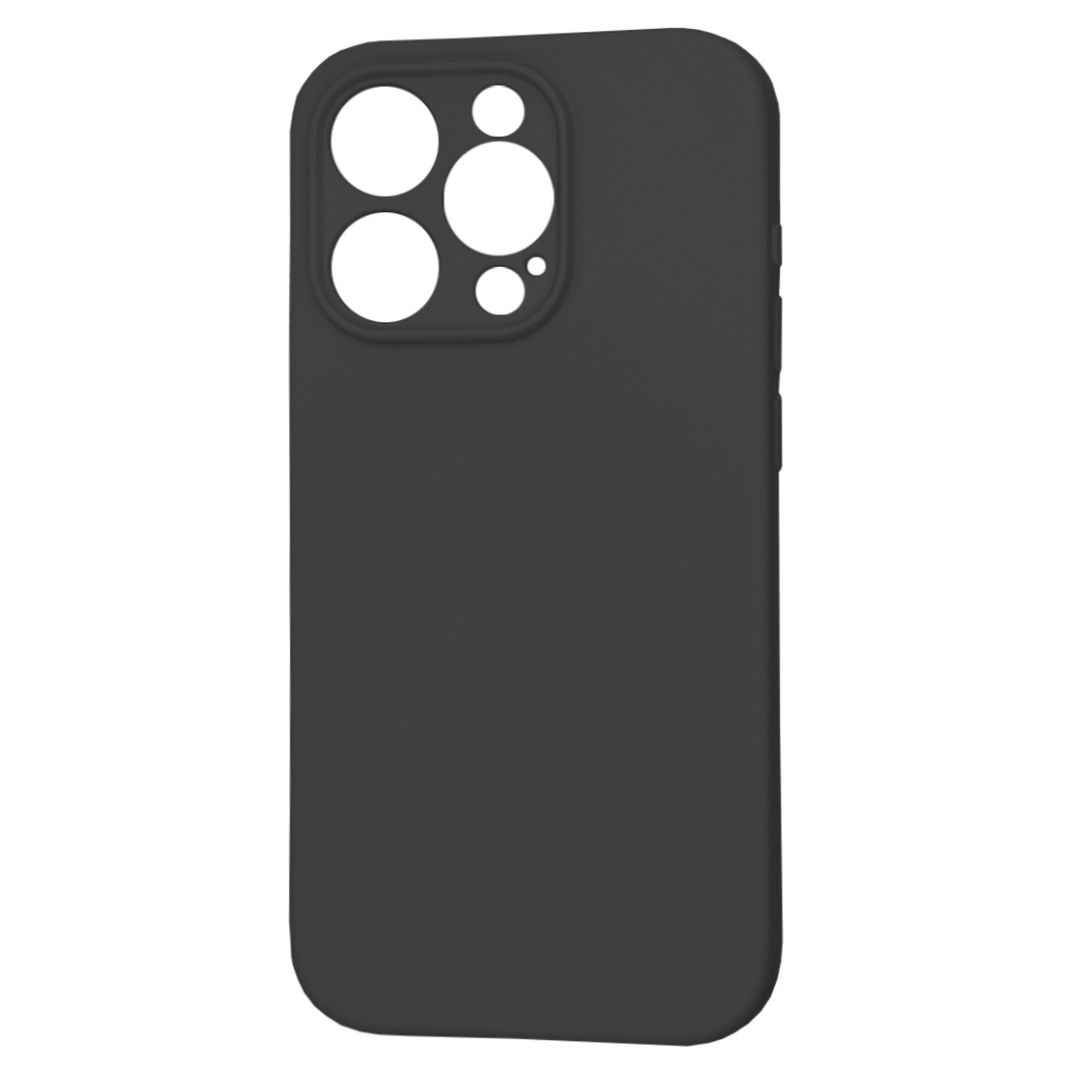 Husa pentru iPhone 15 Pro, SKYDDAR INNOVATION, din Silicon Catifelat, SoftFlex Magsafe, Negru, set cu sticker - 2 | YEO