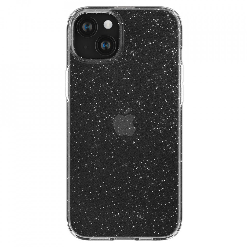 Husa pentru iPhone 15, Spigen Liquid Crystal Glitter - Crystal Quartz - 1 | YEO