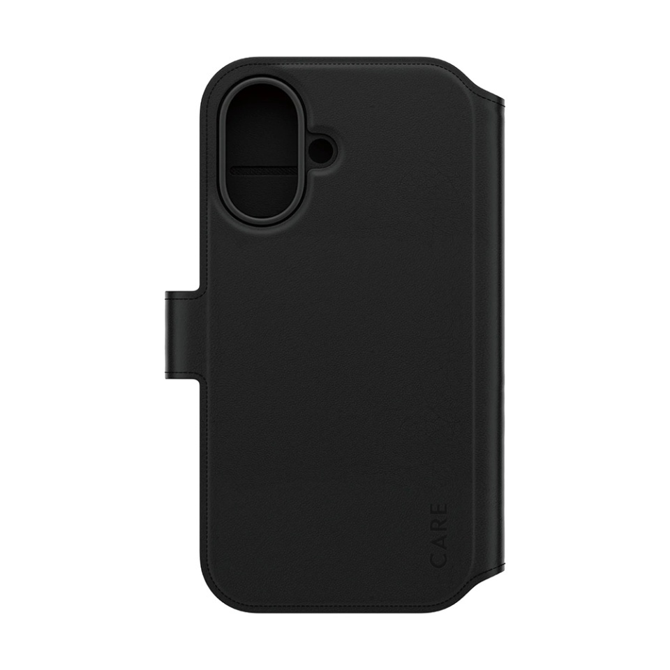 Husa pentru iPhone 16, PanzerGlass, CARE Feature MagSafe Case Tango Two-in-One Wallet, Tip Carte Detasabila 2in1 cu Portofel si Prindere Magnetica, Piele Ecologica, Antisoc, Negru - 1 | YEO