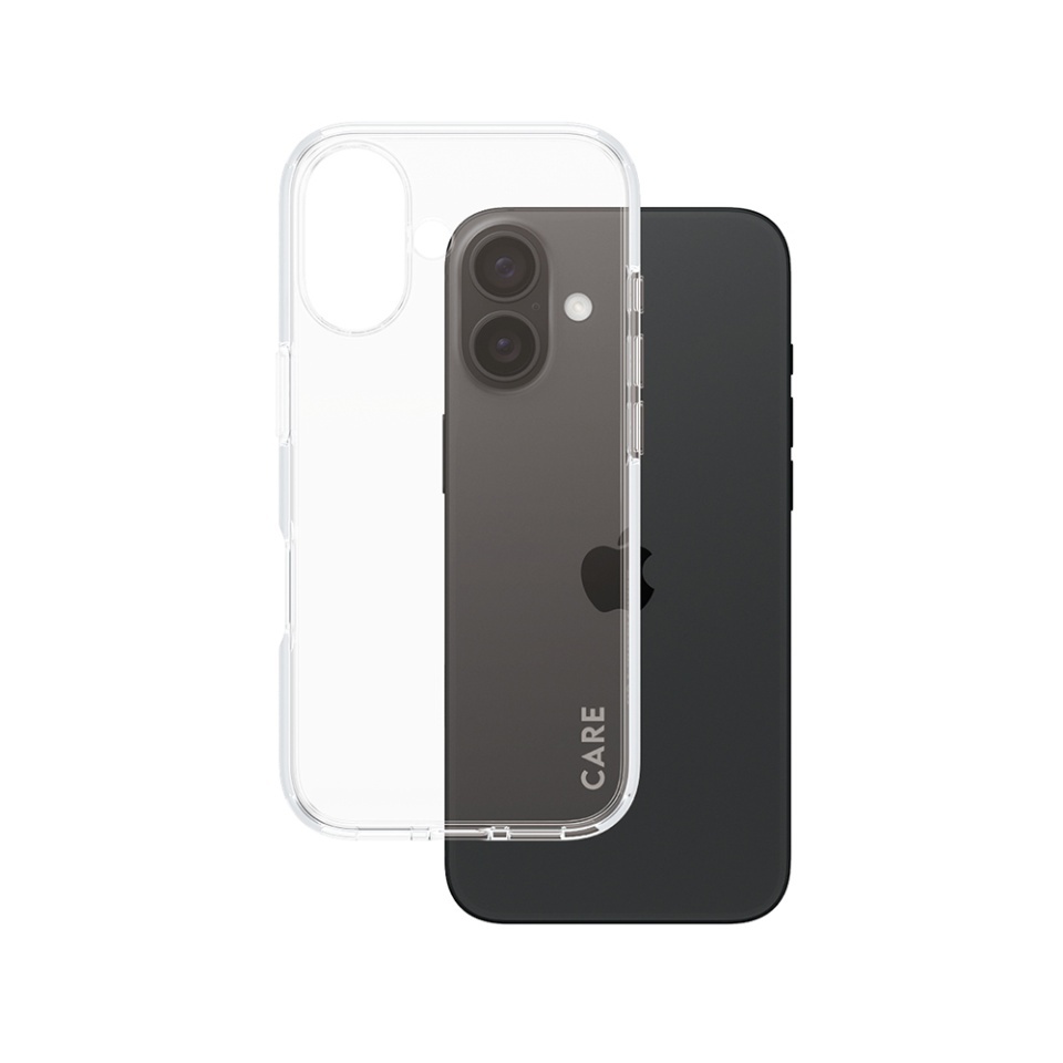 Husa pentru iPhone 16, PanzerGlass, CARE Flagship Urban Combat, Anti-Soc 4.8m, Anti-Ingalbenire, Design Slim, Compatibila MagSafe, Transparenta