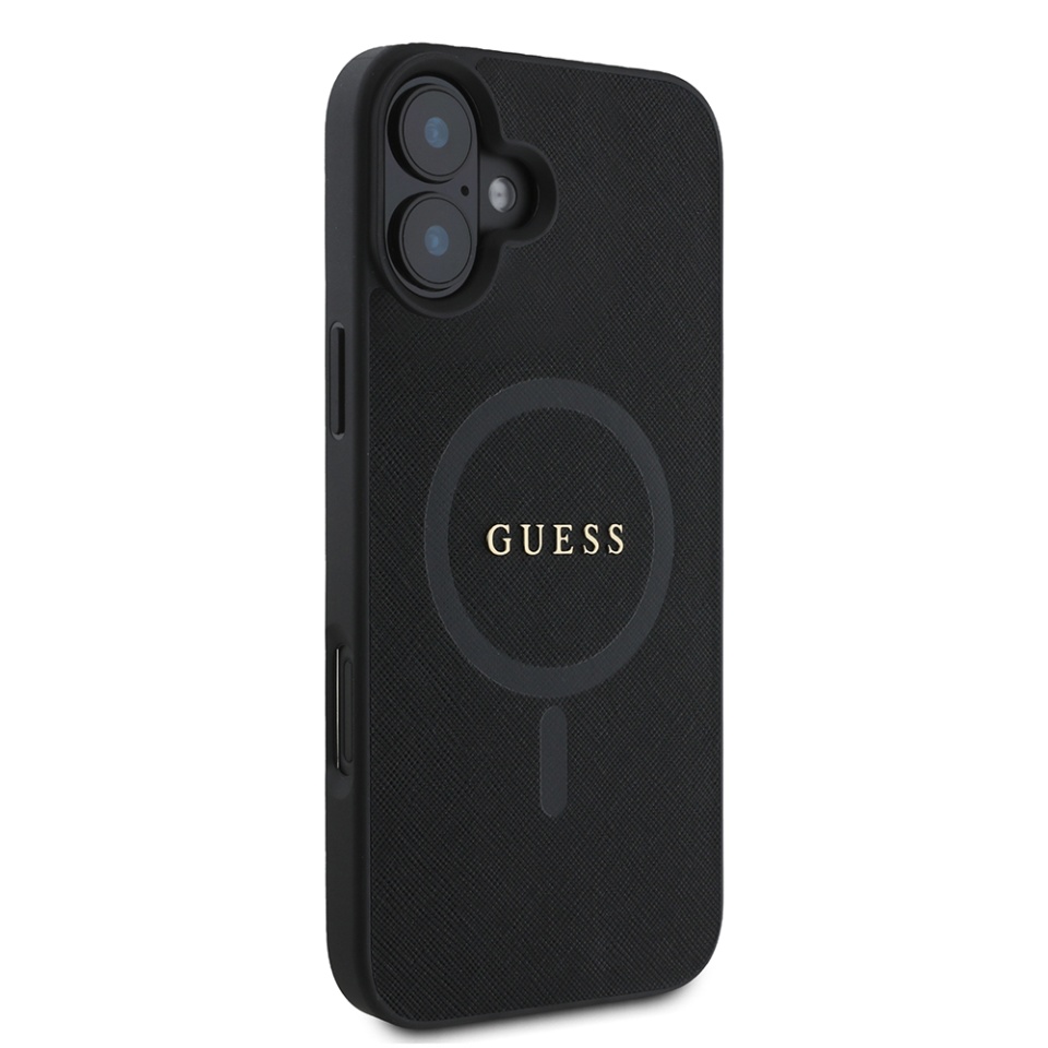 Husa pentru iPhone 16 Plus Saffiano MagSafe, Guess - Negru - 3 | YEO
