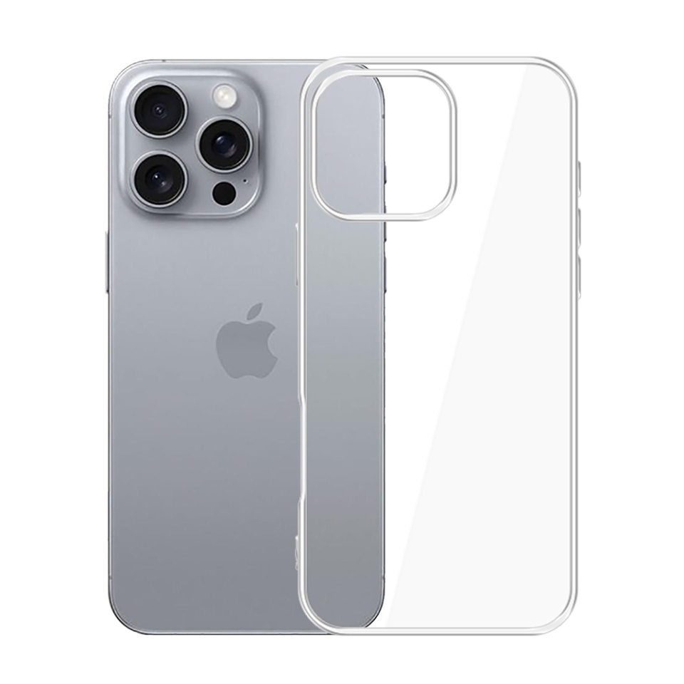 Husa pentru iPhone 16 Pro, din silicon, 3mk Clear Case, Transparent - 3 | YEO