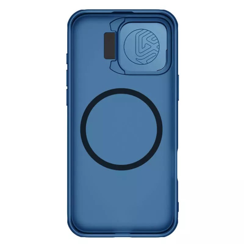 Husa pentru iPhone 16 Pro Max cu inel magnetic si protectie camera Nillkin CamShield - Albastru - 1 | YEO