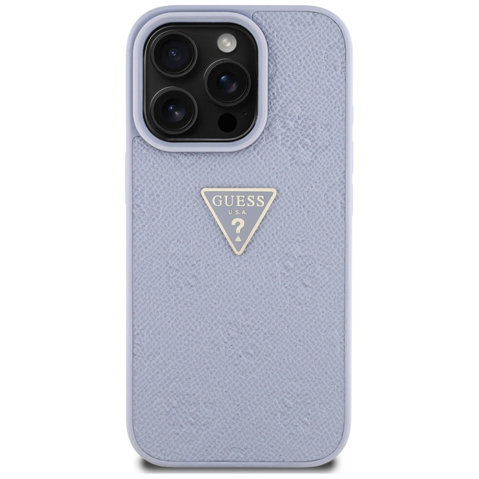 Husa pentru iPhone 16 Pro Max, Guess 4G Metal Logo, Protectie Slim, Compatibila, Mov - 2 | YEO