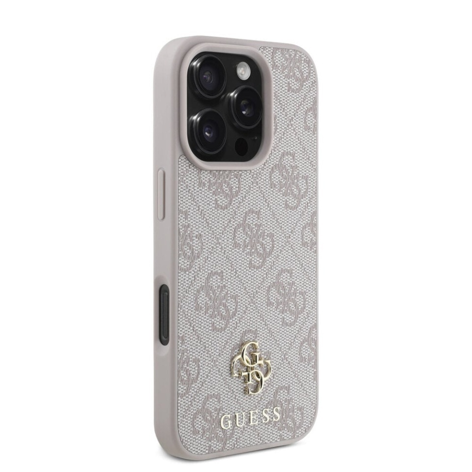 Husa pentru iPhone 16 Pro Max, Guess, Hardcase 4G Classic MagSafe, Roz - 3 | YEO