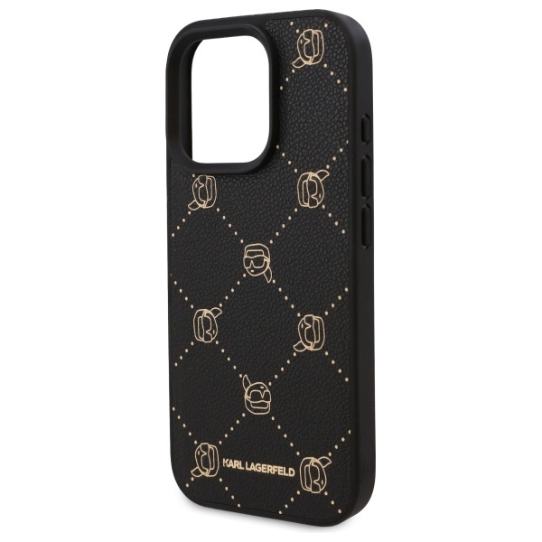 Husa pentru iPhone 16 Pro Max Leather MagSafe, Karl Lagerfeld - Negru - 3 | YEO