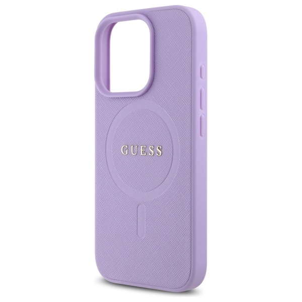 Husa pentru iPhone 16 Pro Max Saffiano MagSafe, Guess - Mov - 3 | YEO