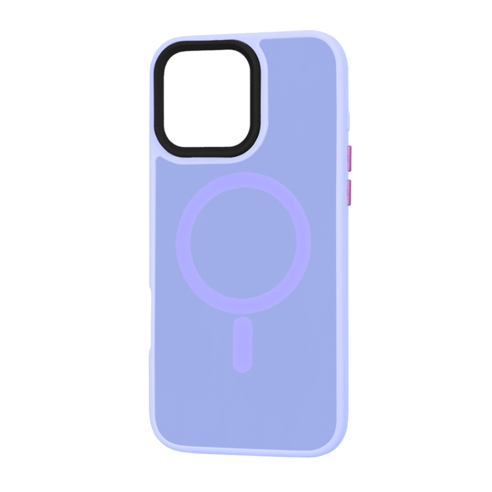 Husa pentru iPhone 16 Pro Max, SKYDDAR INNOVATION, HaloFrost MagSafe, Antisoc, set cu sticker, Mov deschis - 3 | YEO