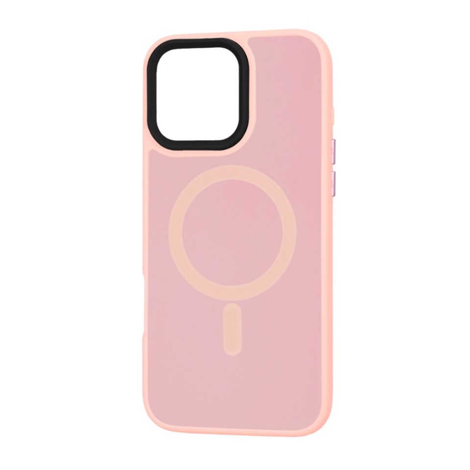 Husa pentru iPhone 16 Pro Max, SKYDDAR INNOVATION, HaloFrost MagSafe, Antisoc, set cu sticker, Roz - 3 | YEO
