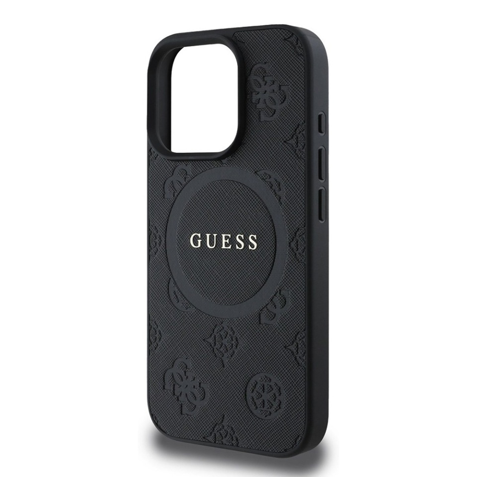 Husa pentru iPhone 16 Pro Saffiano MagSafe, Guess - Negru - 3 | YEO