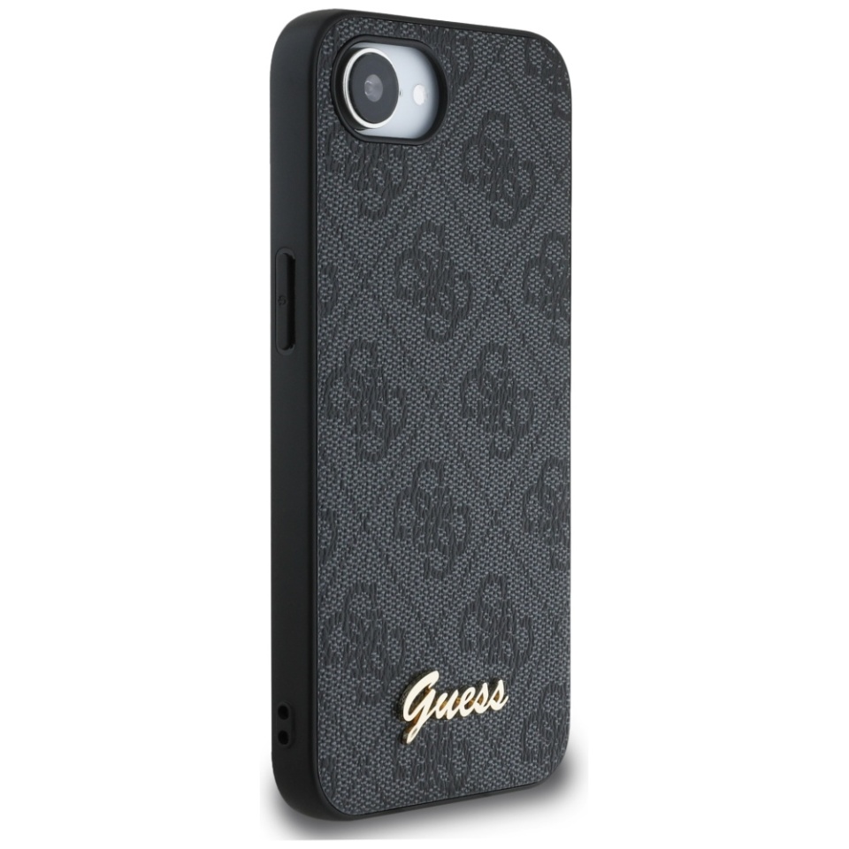 Husa pentru iPhone 16e, Guess, Hardcase 4G Charm, Negru - 2 | YEO