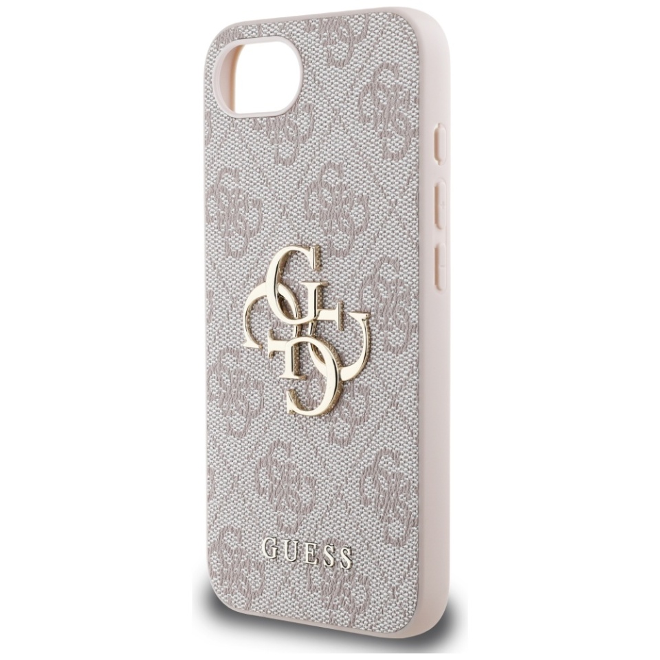 Husa pentru iPhone 16e, Guess, Hardcase 4G Charm, Roz - 3 | YEO
