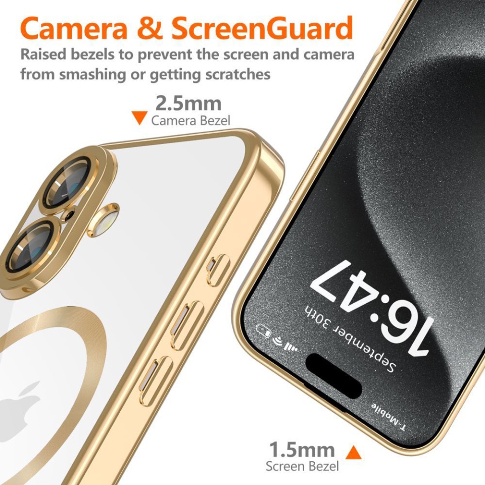 Husa pentru iPhone 16e, Luxury Shield Magsafe, Protectie Antisoc, set cu sticker, Roz - 2 | YEO