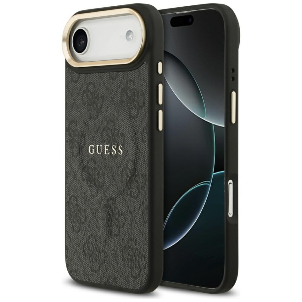 Husa pentru iPhone 17 Air, Guess, Hardcase 4G Classic MagSafe, Negru