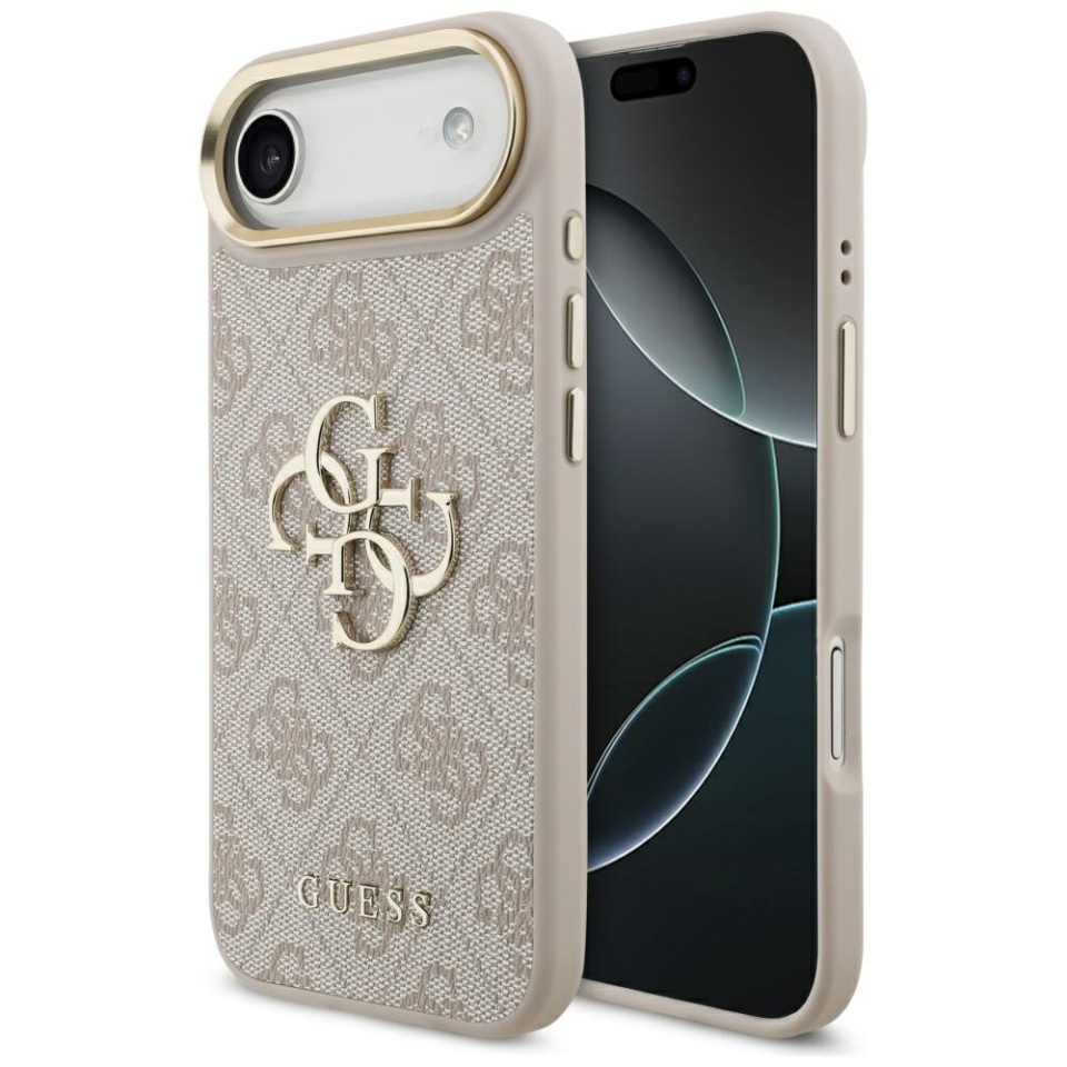 Husa pentru iPhone 17 Air, Guess Hardcase Guess Big 4G Classic Logo, Protectie Slim, Compatibila, Roz